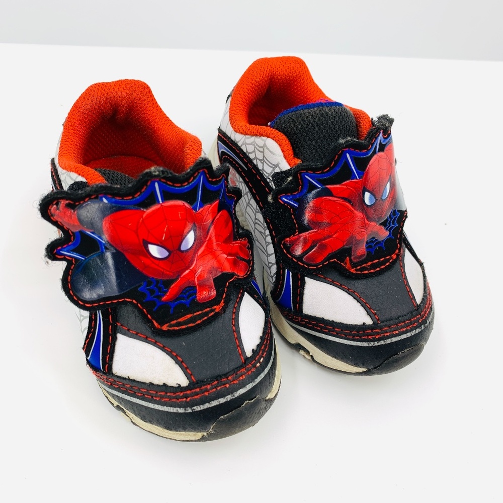 Garanimals Spiderman SET of TWO SZ 5 Slip On Sneaker Shoe Red Green Non Marking